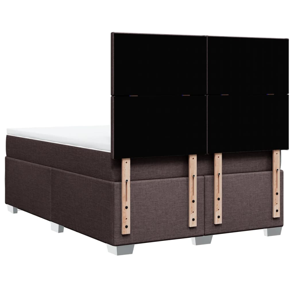 Sommier à lattes de lit avec matelas Marron foncé 140x190 cm - XIOS