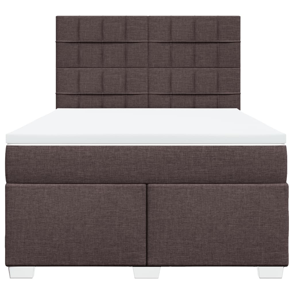 Sommier à lattes de lit avec matelas Marron foncé 140x190 cm - XIOS