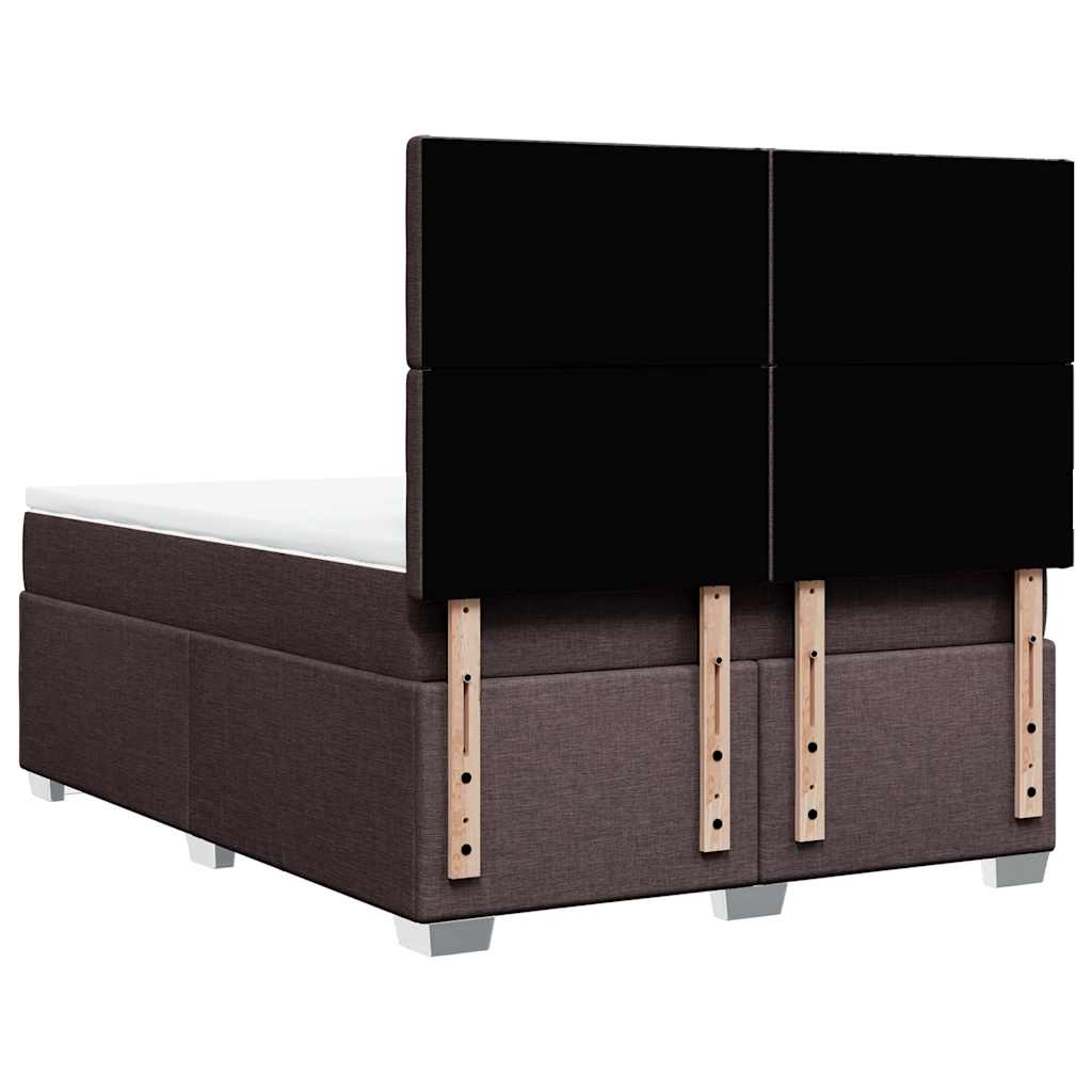 Sommier à lattes de lit avec matelas Marron foncé 140x190 cm - XIOS