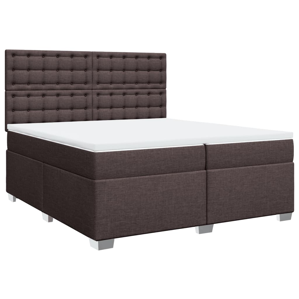 Sommier à lattes de lit avec matelas Marron foncé 200x200 cm - XIOS