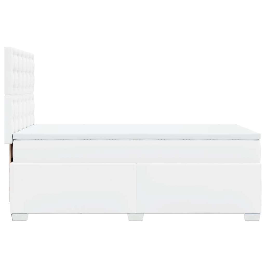 Sommier à lattes de lit avec matelas Blanc 80x200 cm Similicuir - XIOS