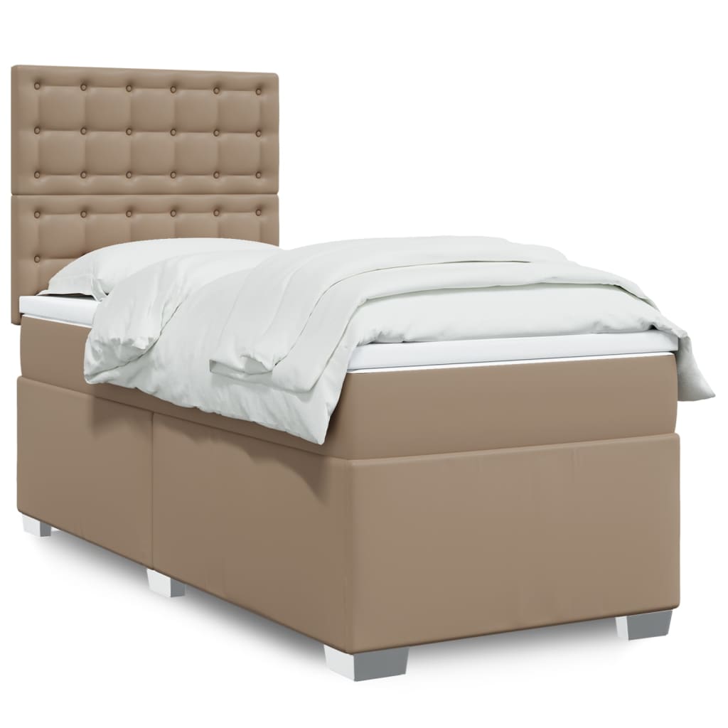 Sommier à lattes de lit avec matelas Cappuccino 100x200 cm - XIOS
