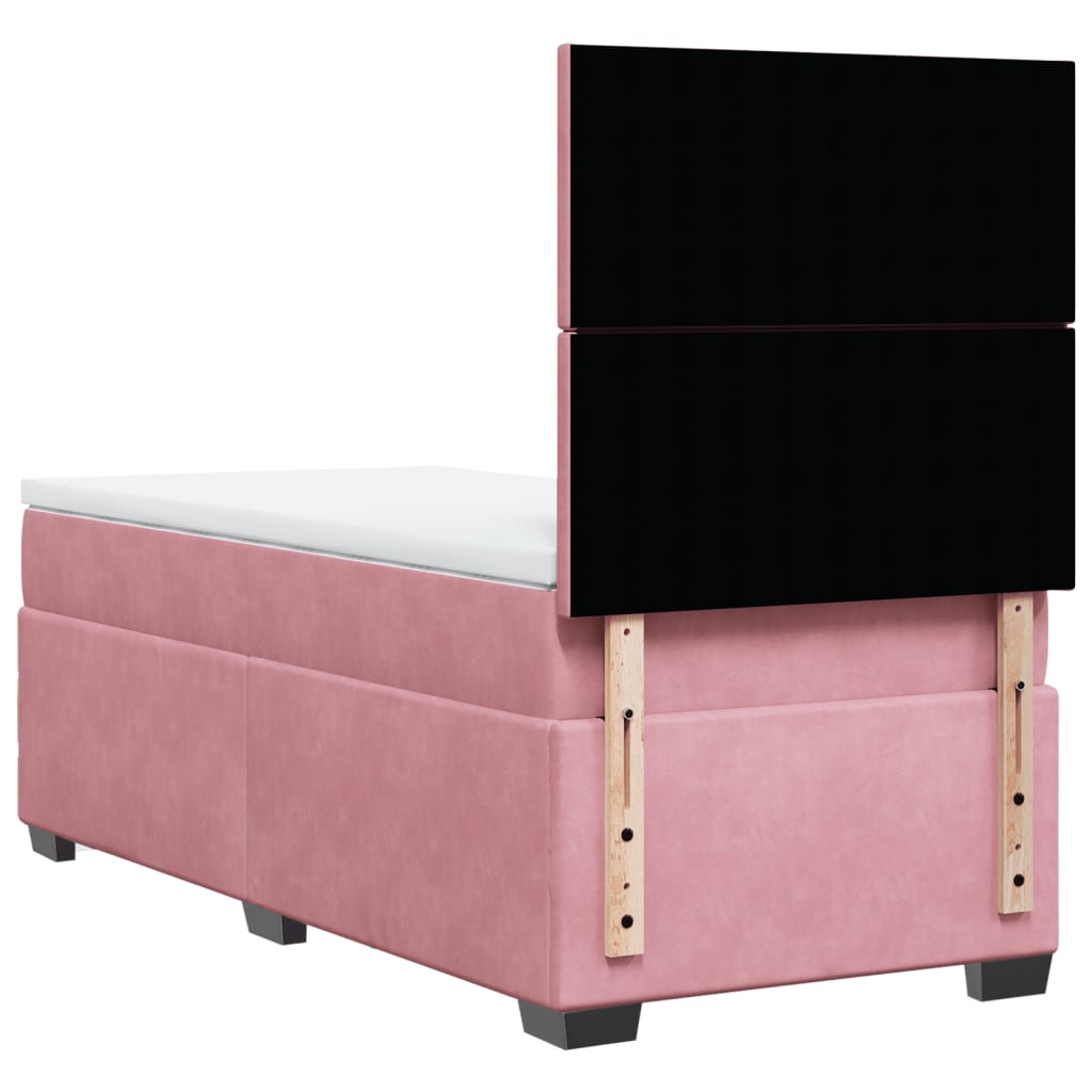 Sommier à lattes de lit et matelas Rose 80x200 cm Velours - XIOS