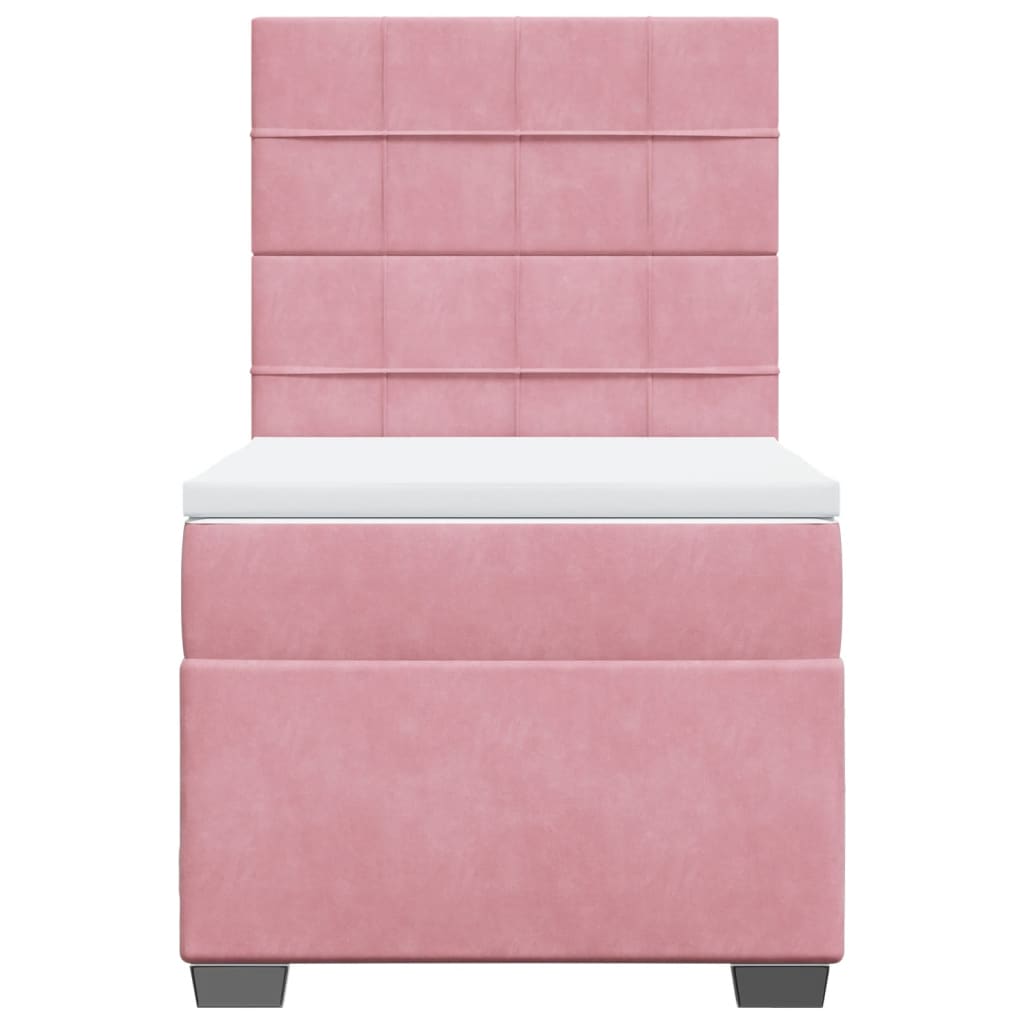 Sommier à lattes de lit et matelas Rose 80x200 cm Velours - XIOS