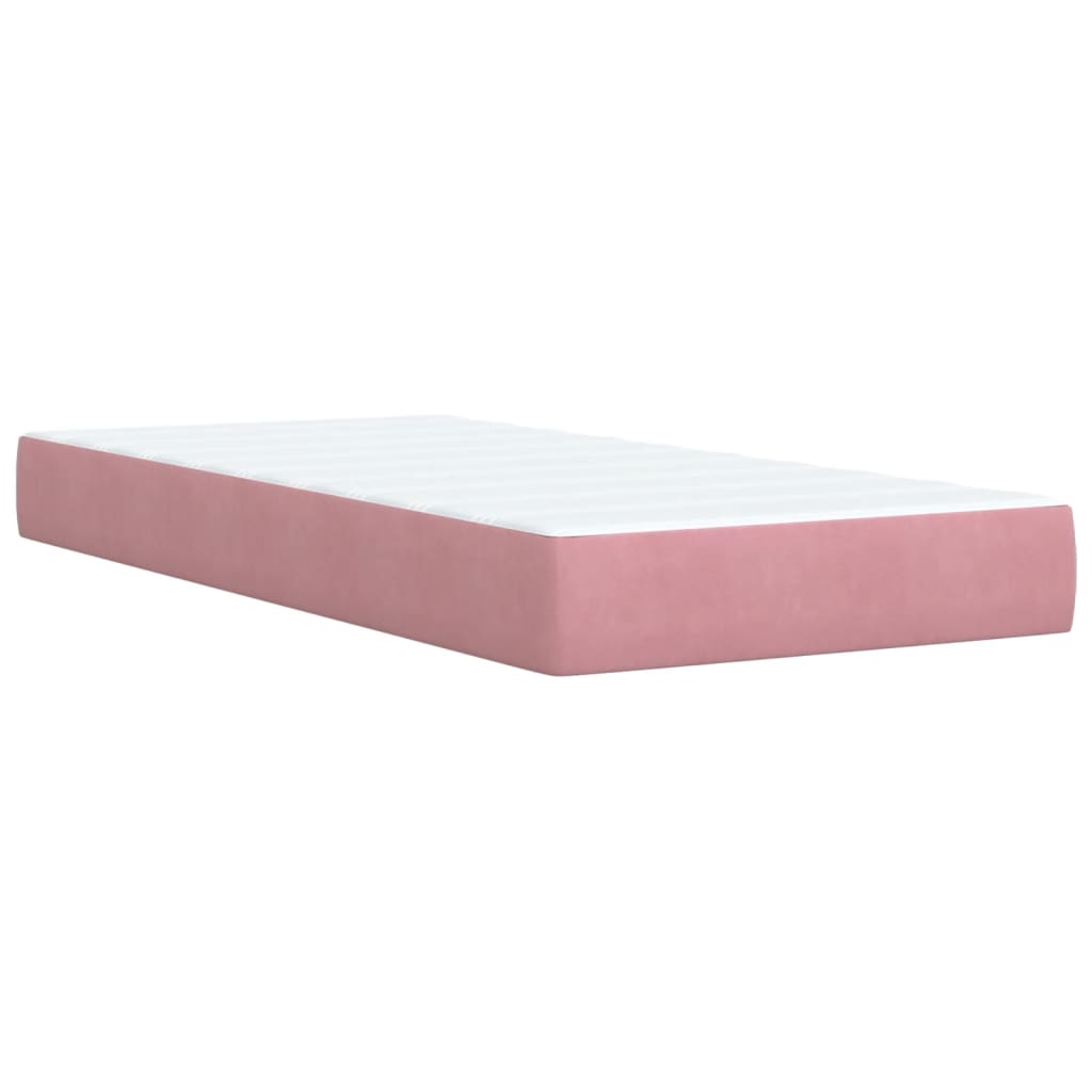 Sommier à lattes de lit avec matelas Rose 90x190 cm Velours - XIOS