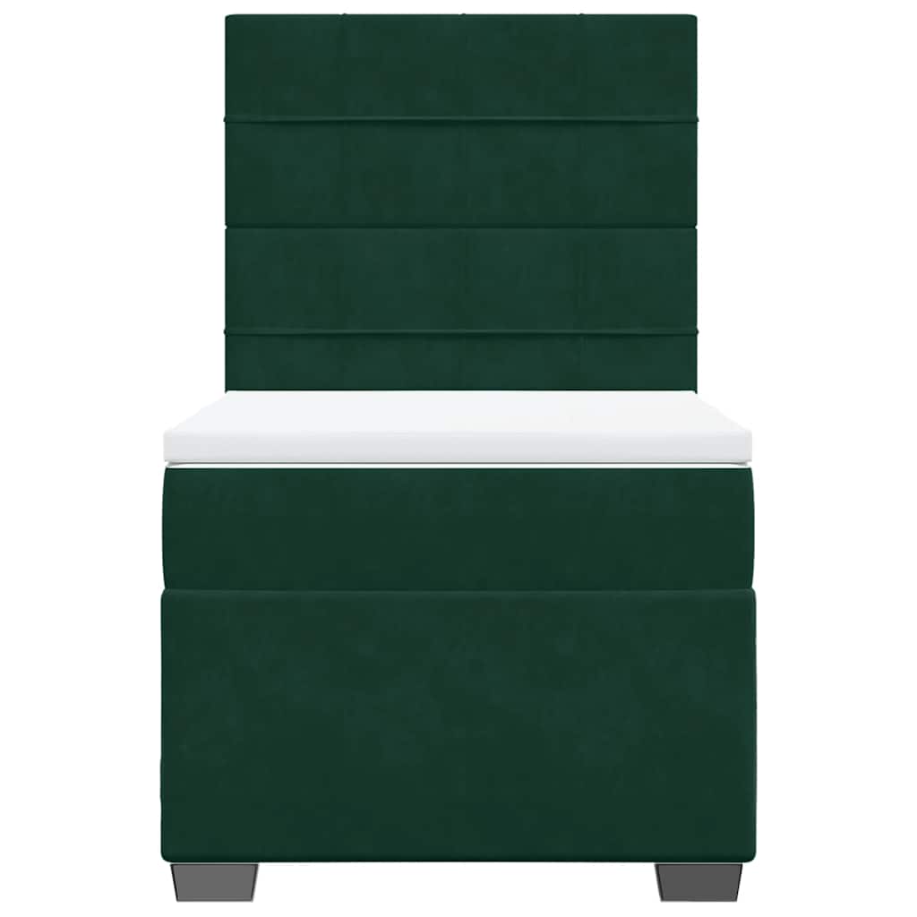 Sommier à lattes de lit avec matelas Vert foncé 90x200 cm - XIOS