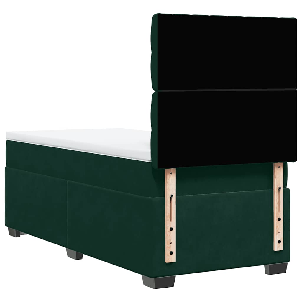 Sommier à lattes de lit avec matelas Vert foncé 90x200 cm - XIOS