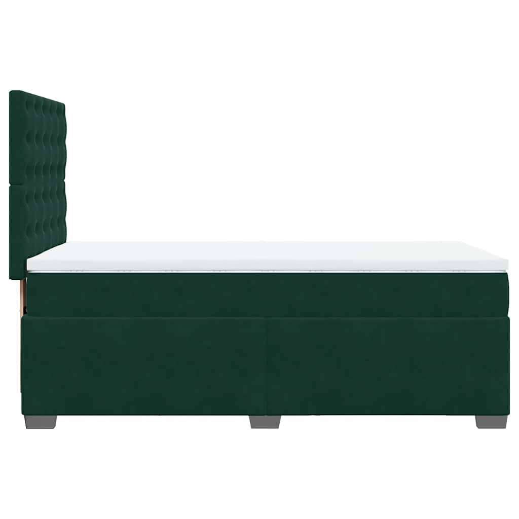 Sommier à lattes de lit avec matelas Vert foncé 90x200 cm - XIOS