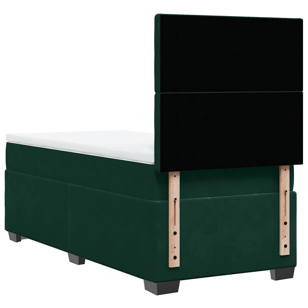 Sommier à lattes de lit avec matelas Vert foncé 90x200 cm - XIOS