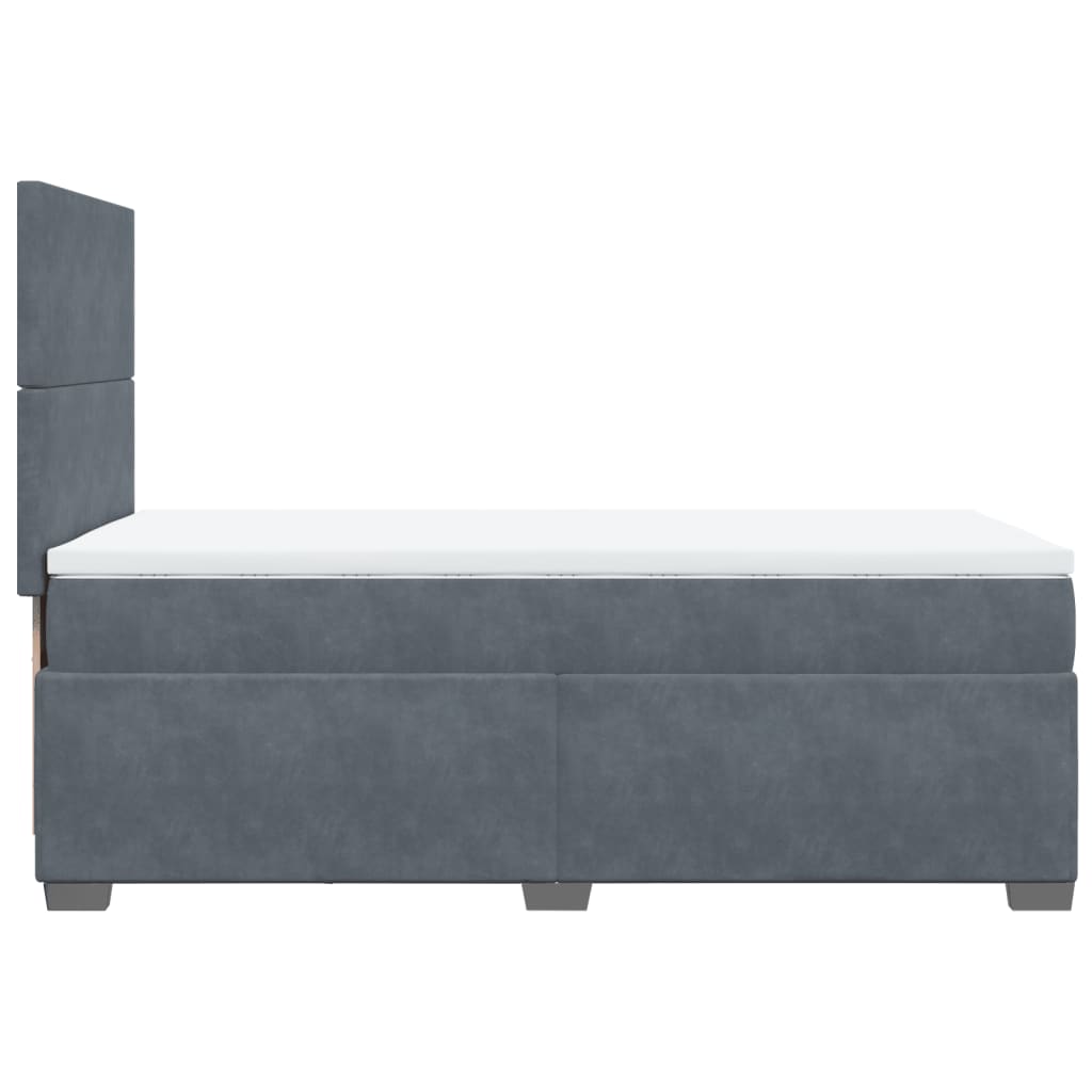 Sommier à lattes de lit avec matelas Gris foncé 100x200 cm - XIOS