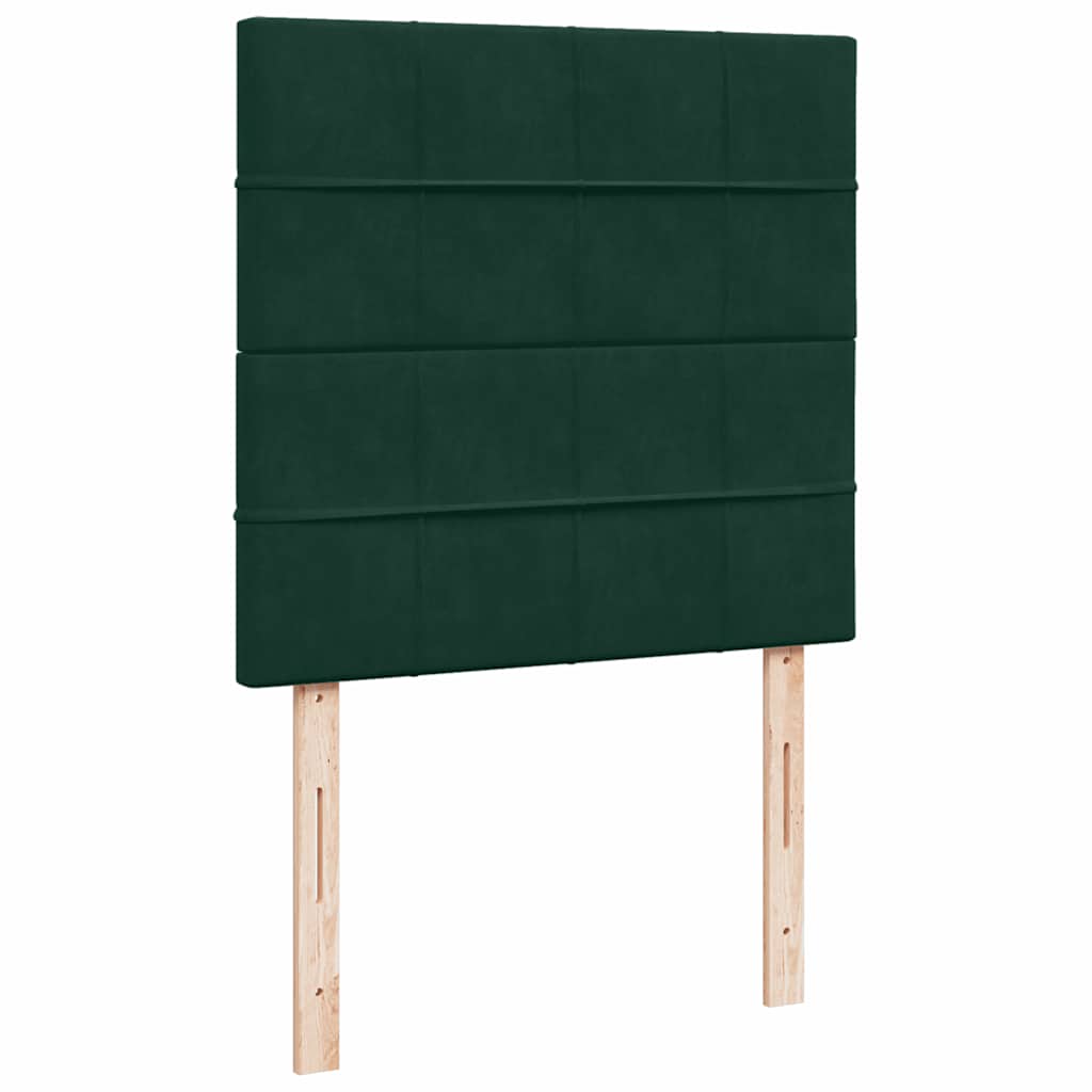 Sommier à lattes de lit avec matelas Vert foncé 100x200 cm - XIOS