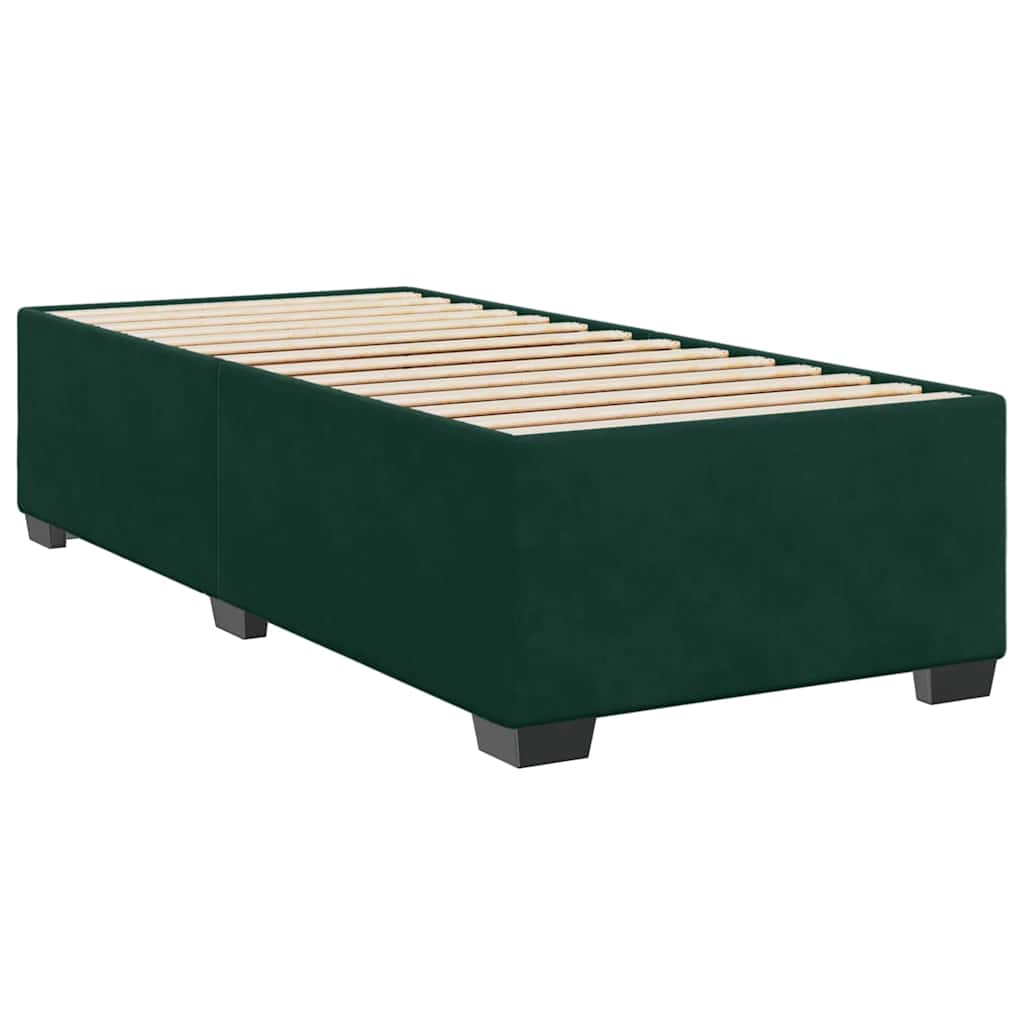 Sommier à lattes de lit avec matelas Vert foncé 100x200 cm - XIOS