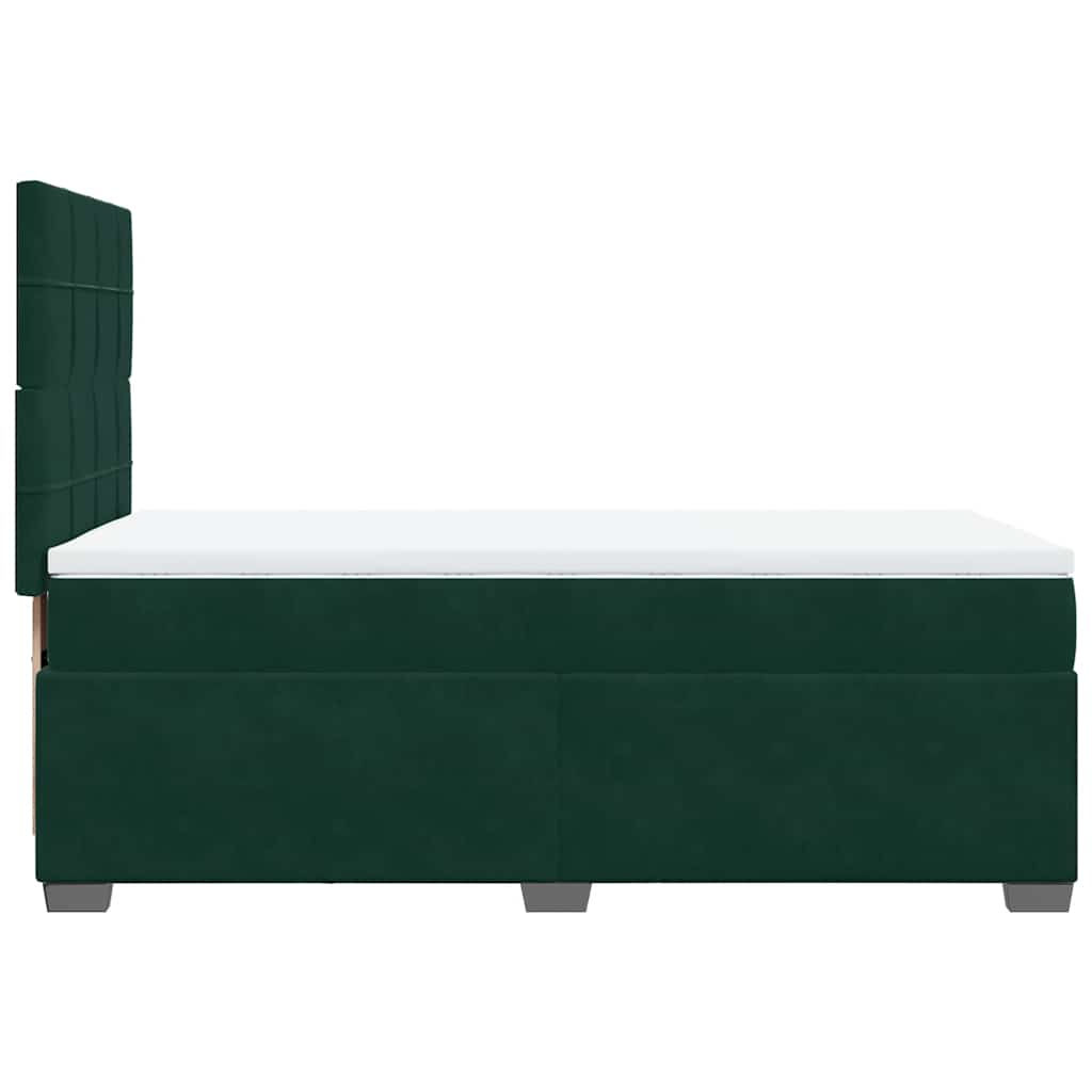 Sommier à lattes de lit avec matelas Vert foncé 100x200 cm - XIOS