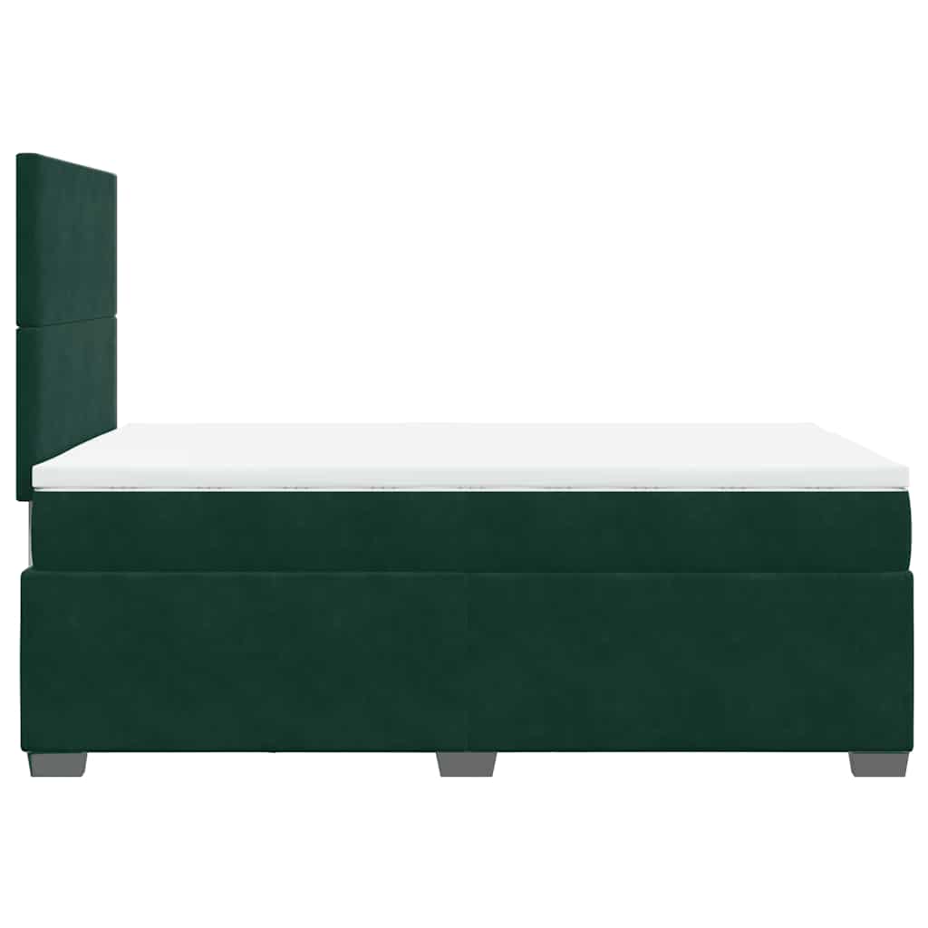 Sommier à lattes de lit avec matelas vert foncé 120x190 cm - XIOS