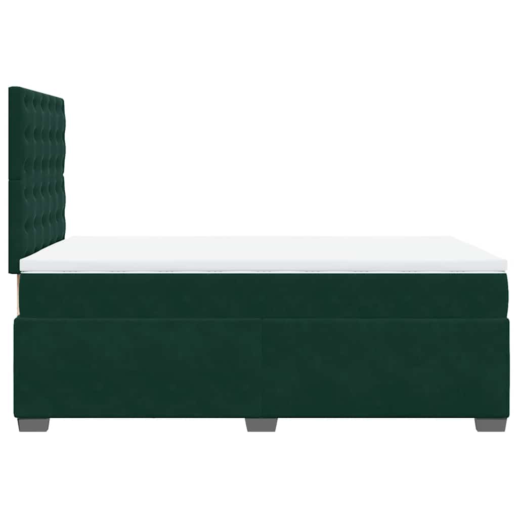 Sommier à lattes de lit avec matelas vert foncé 120x190 cm - XIOS