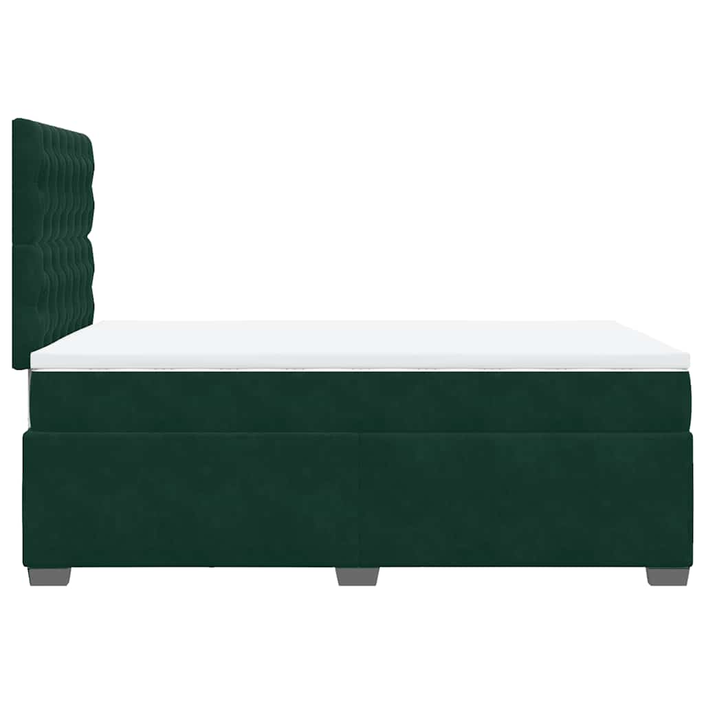 Sommier à lattes de lit et matelas Vert foncé 120x200cm Velours - XIOS