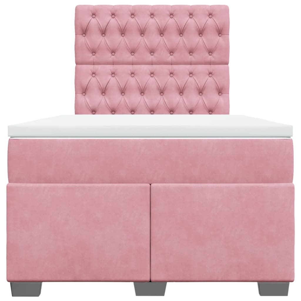 Sommier à lattes de lit avec matelas Rose 120x200 cm Velours - XIOS
