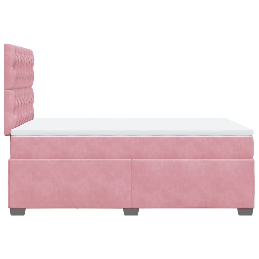 Sommier à lattes de lit avec matelas Rose 120x200 cm Velours - XIOS