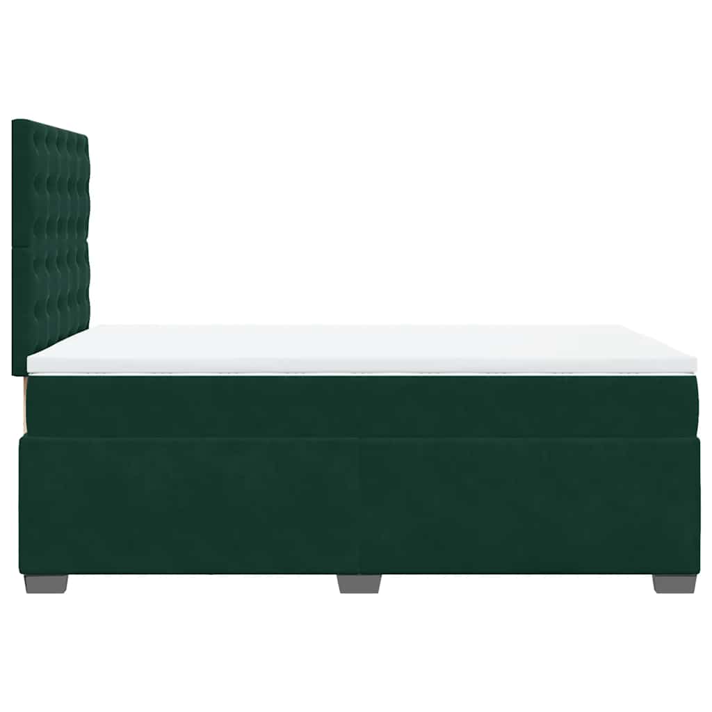 Sommier à lattes de lit et matelas Vert foncé 120x200cm Velours - XIOS