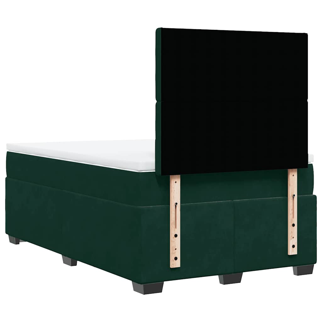 Sommier à lattes de lit et matelas Vert foncé 120x200cm Velours - XIOS