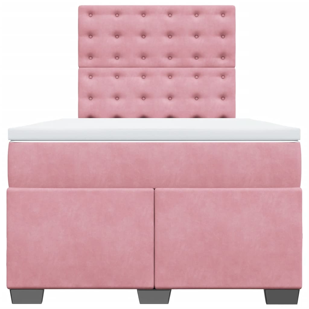 Sommier à lattes de lit avec matelas Rose 120x200 cm Velours - XIOS