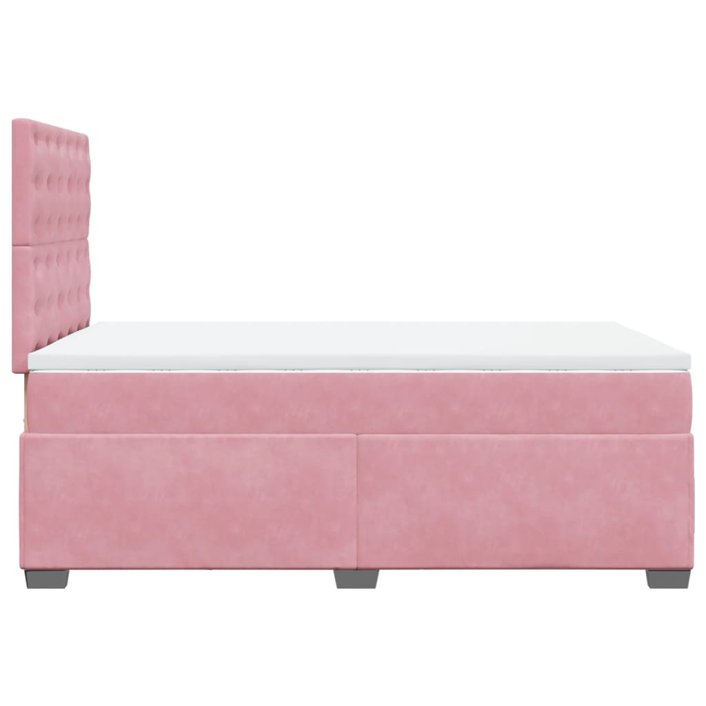 Sommier à lattes de lit avec matelas Rose 120x200 cm Velours - XIOS
