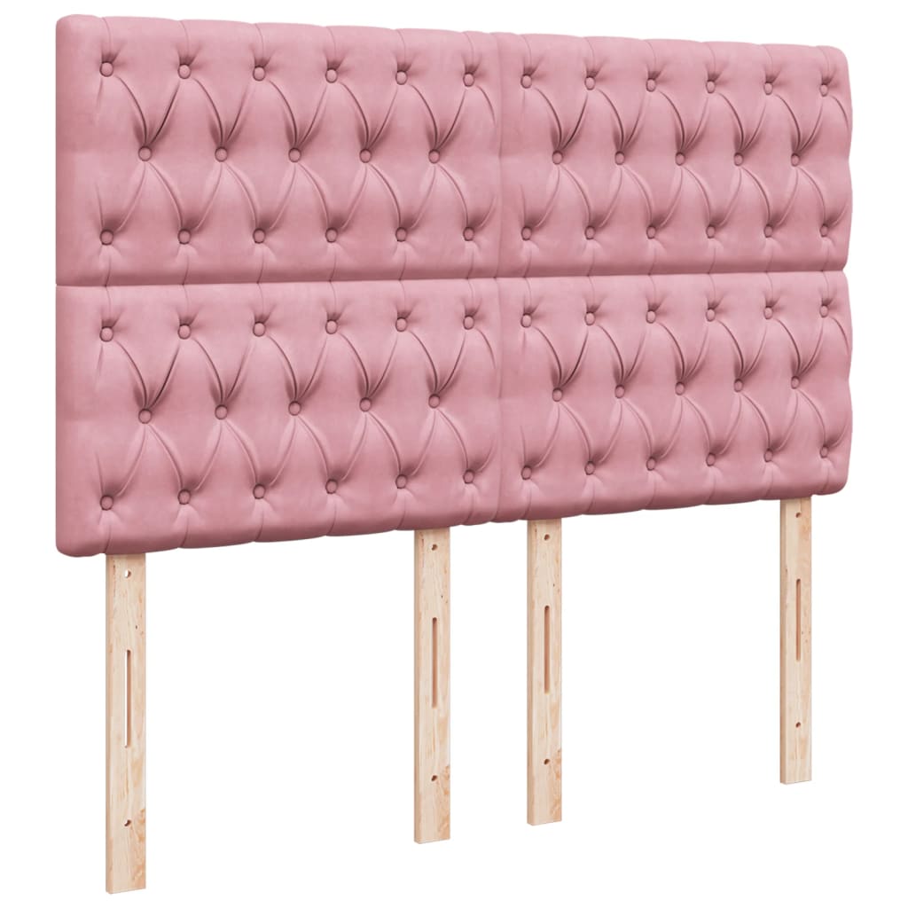 Sommier à lattes de lit avec matelas Rose 140x200 cm Velours - XIOS