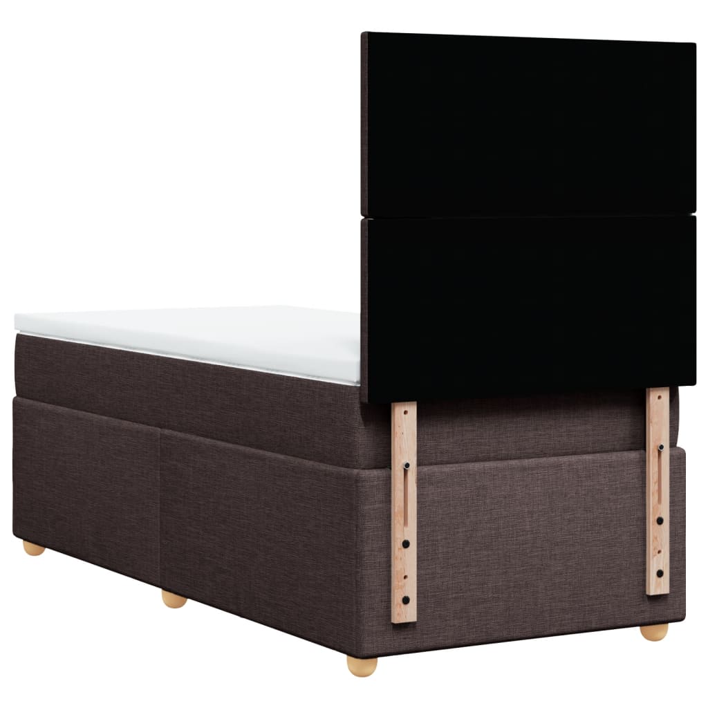 Sommier à lattes de lit avec matelas Marron foncé 80x200 cm - XIOS