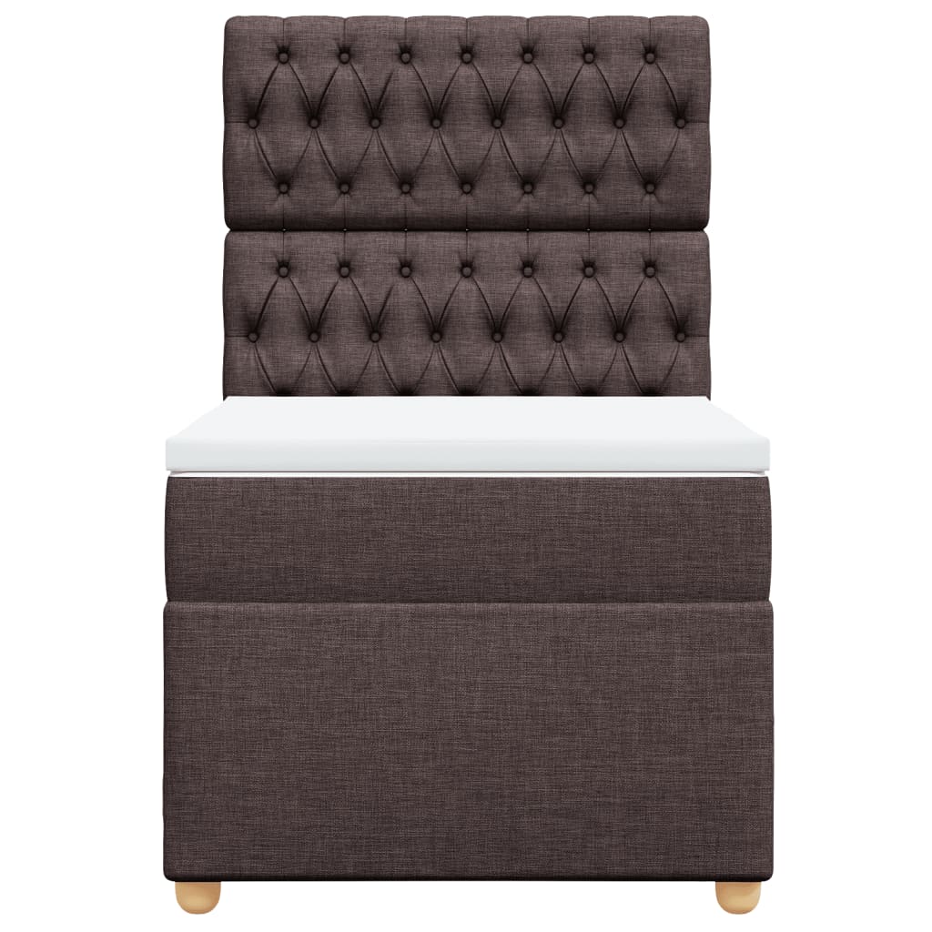 Sommier à lattes de lit avec matelas Marron foncé 90x190 cm - XIOS
