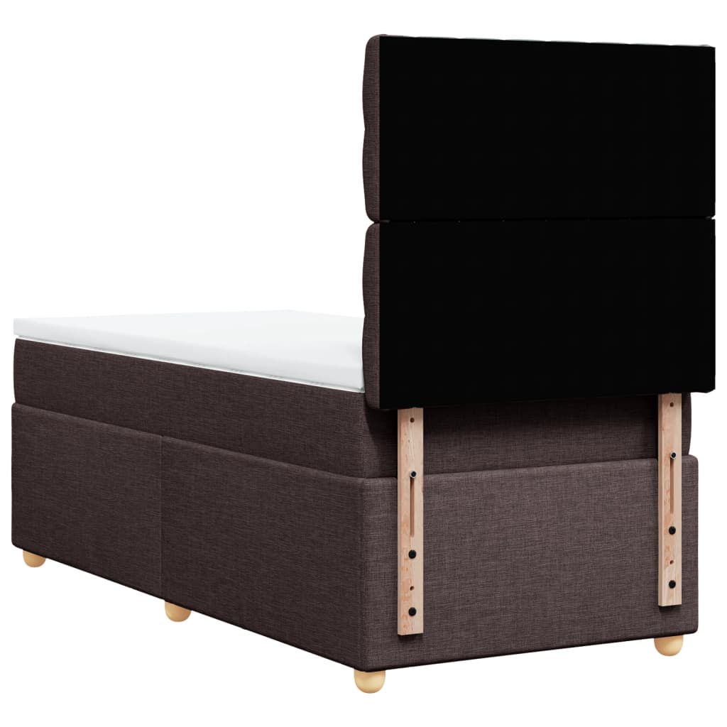 Sommier à lattes de lit avec matelas Marron foncé 90x190 cm - XIOS