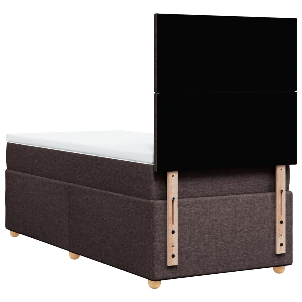 Sommier à lattes de lit avec matelas Marron foncé 100x200 cm - XIOS