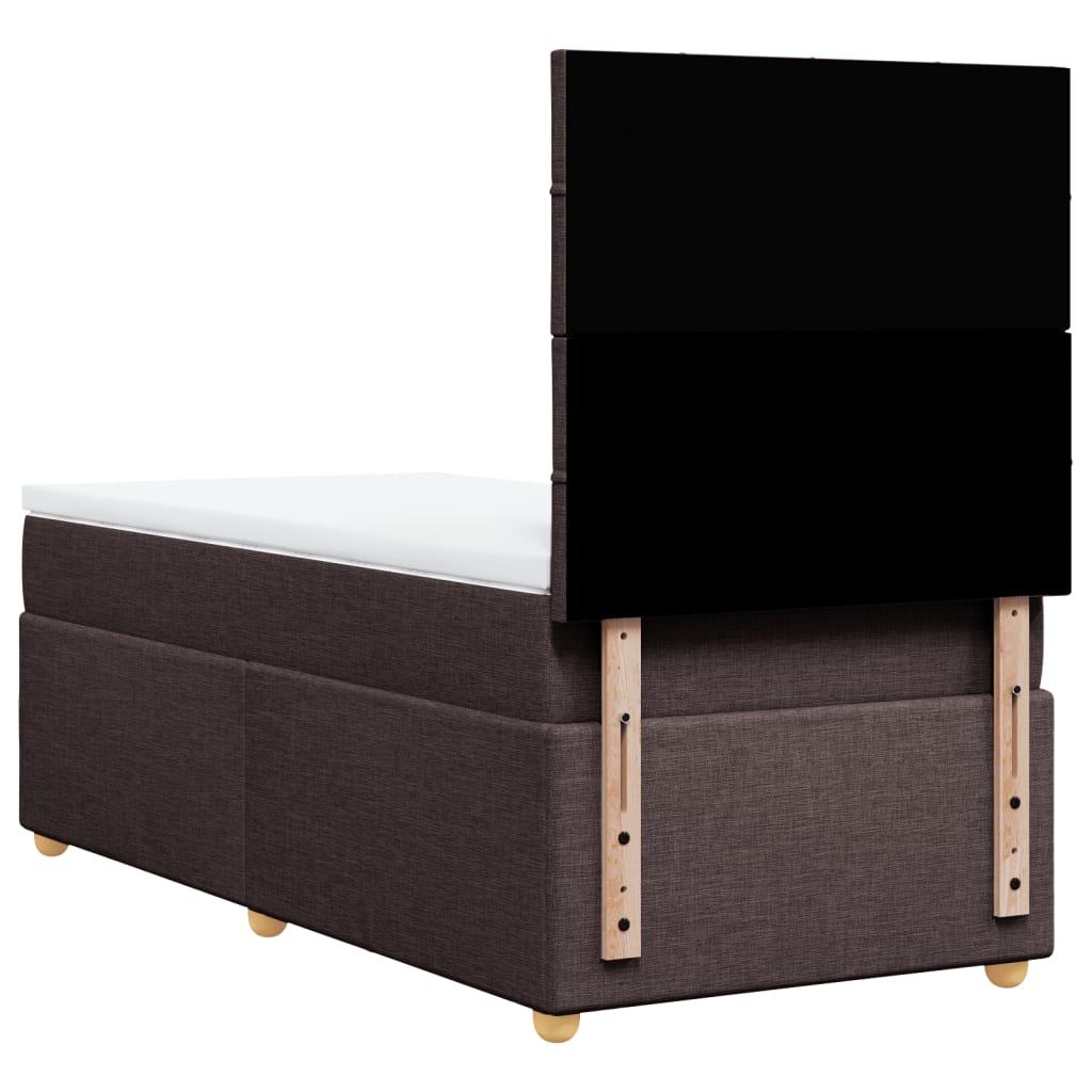 Sommier à lattes de lit avec matelas Marron foncé 100x200 cm - XIOS