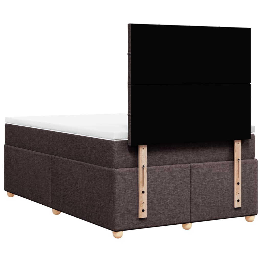 Sommier à lattes de lit avec matelas Marron foncé 120x200 cm - XIOS