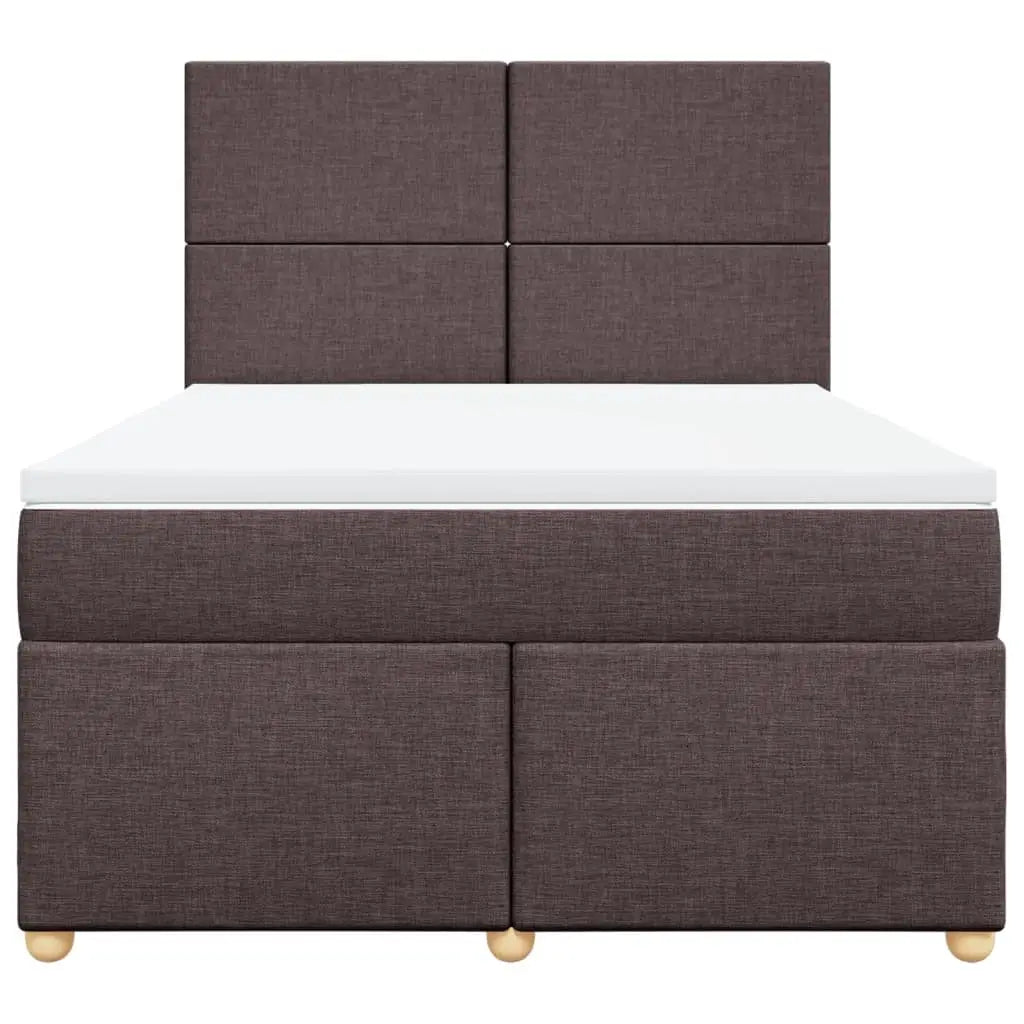 Sommier à lattes de lit avec matelas Marron foncé 140x190 cm - XIOS