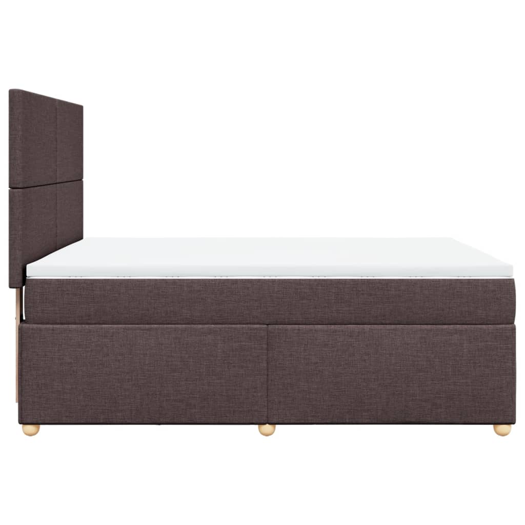 Sommier à lattes de lit avec matelas Marron foncé 140x190 cm - XIOS