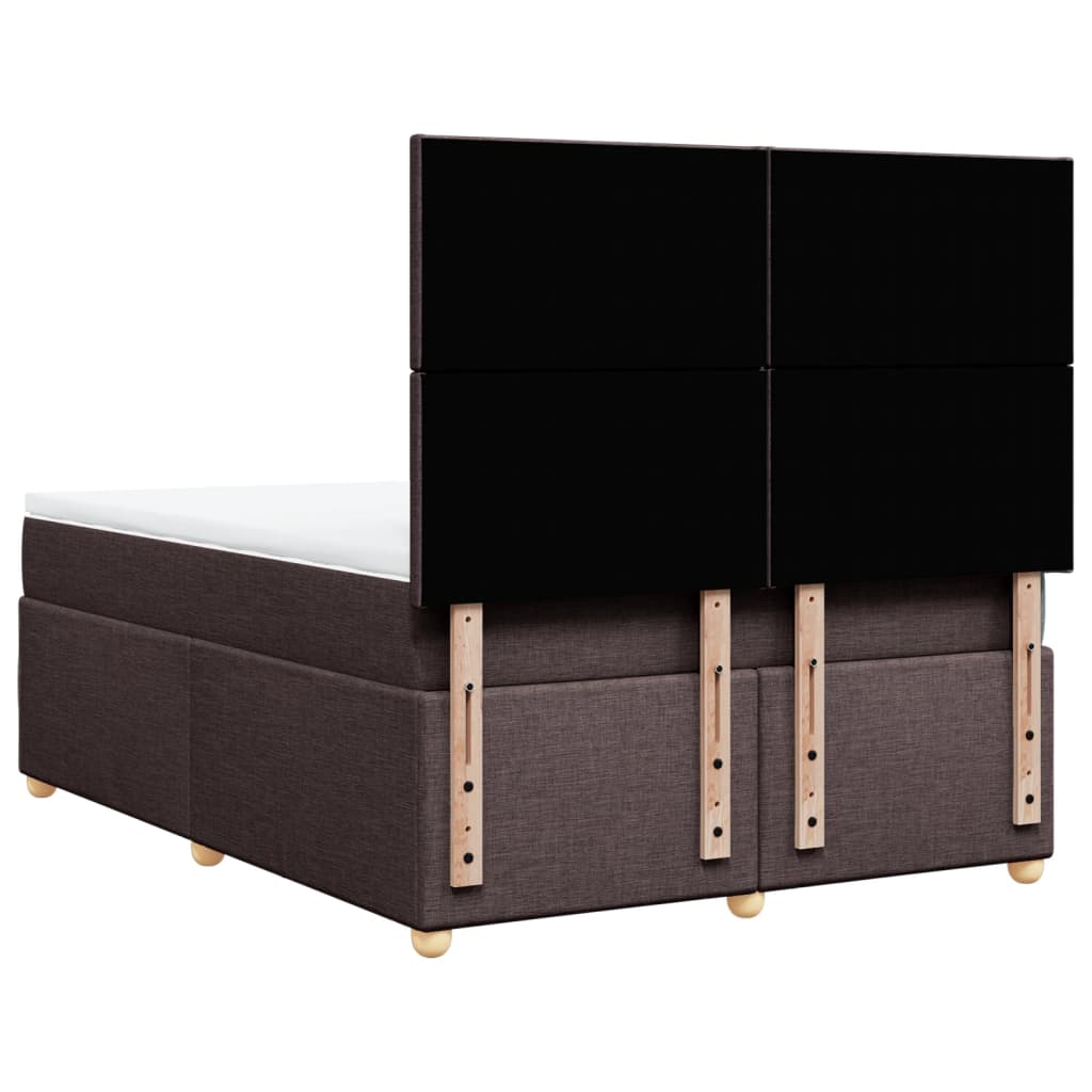Sommier à lattes de lit avec matelas Marron foncé 140x190 cm - XIOS
