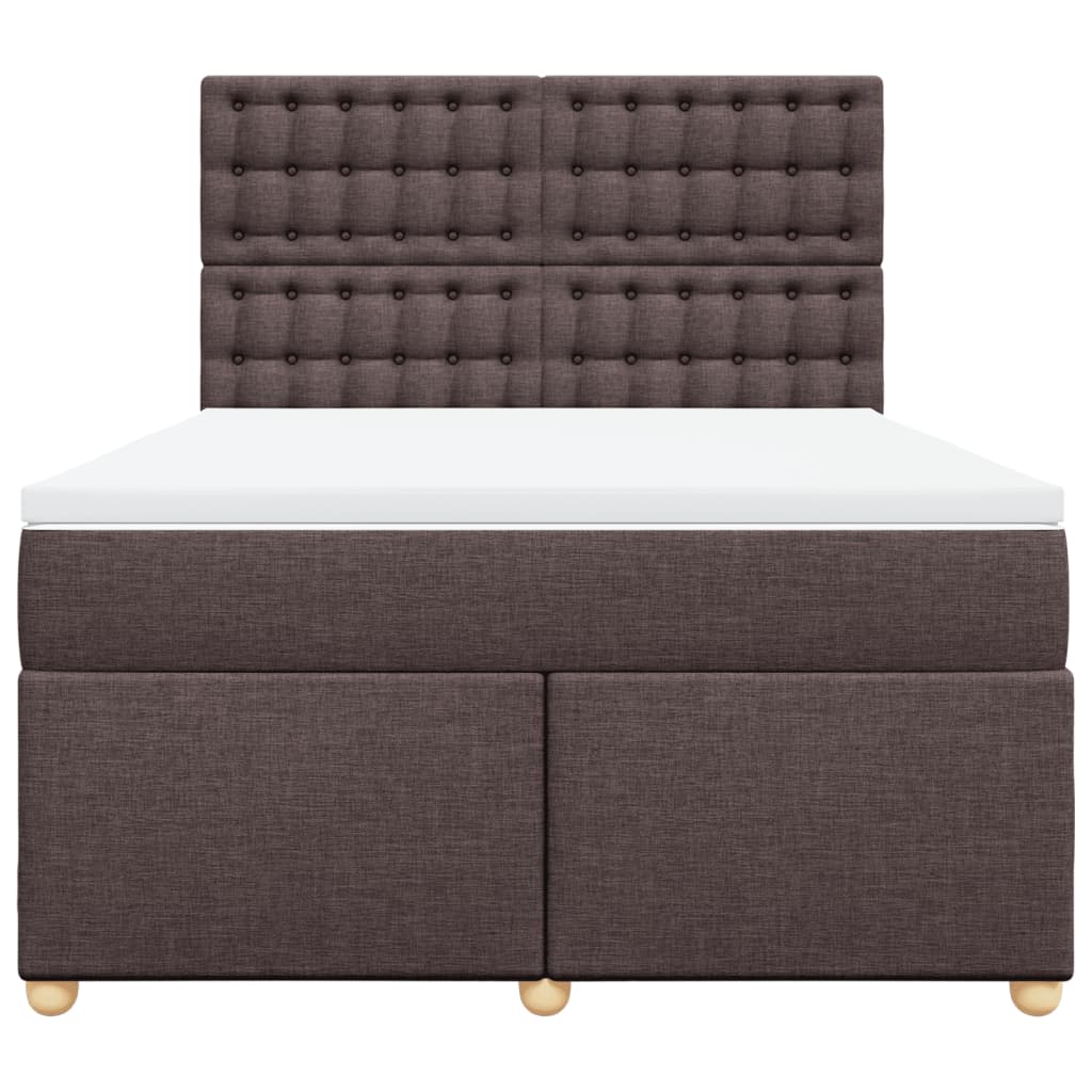 Sommier à lattes de lit avec matelas Marron foncé 140x190 cm - XIOS