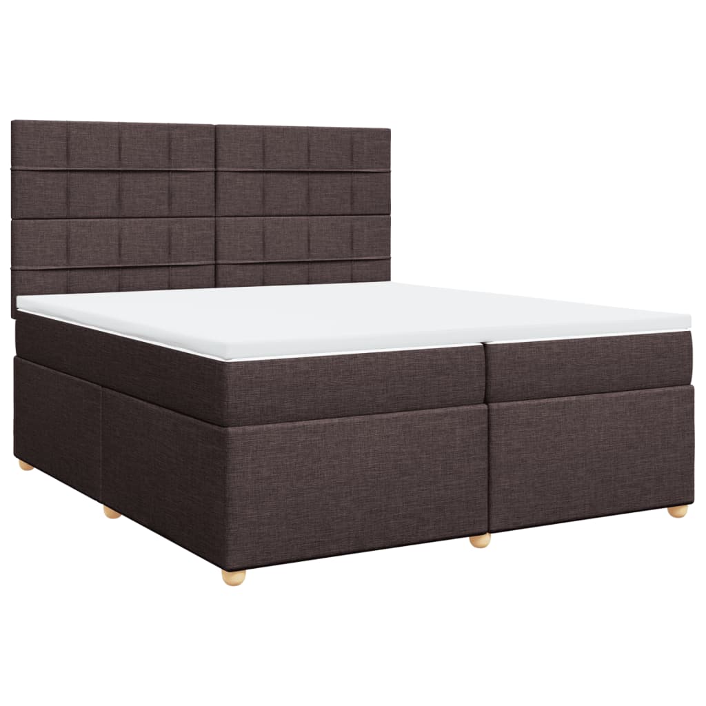Sommier à lattes de lit avec matelas Marron foncé 200x200 cm - XIOS