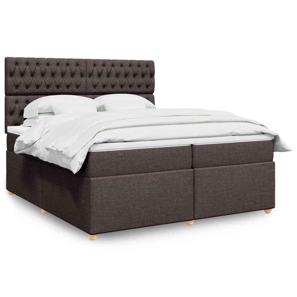 Sommier à lattes de lit avec matelas Marron foncé 200x200 cm - XIOS