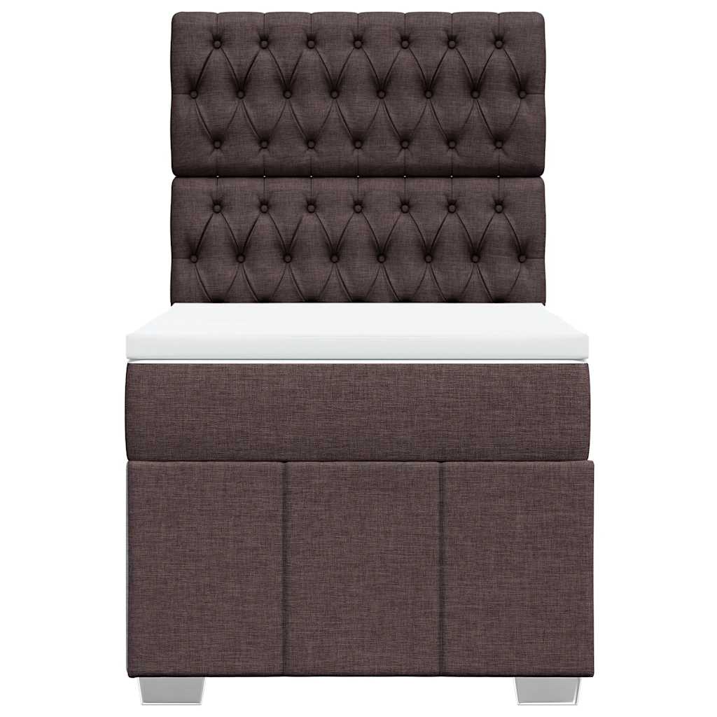 Sommier à lattes de lit avec matelas Marron foncé 90x200 cm - XIOS