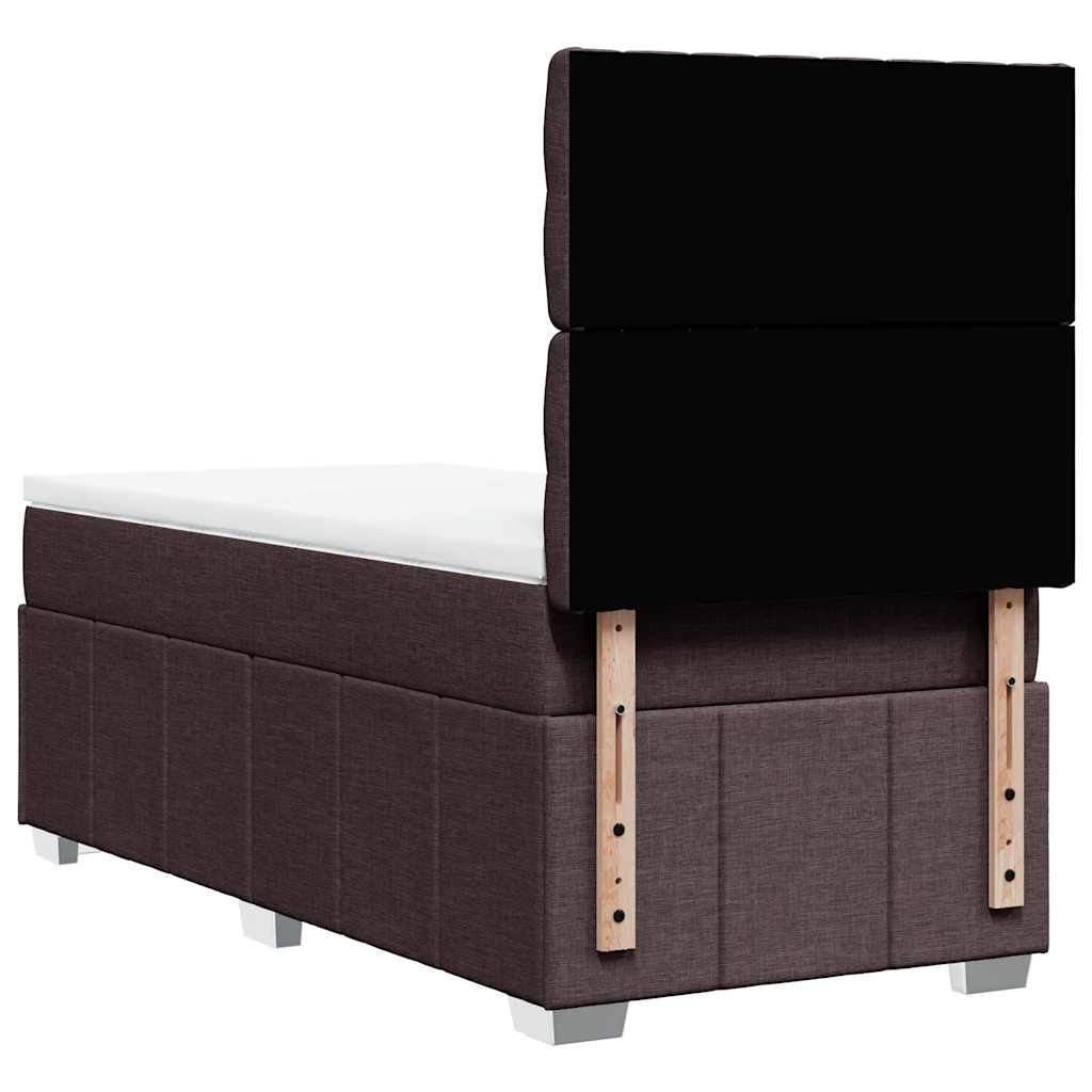 Sommier à lattes de lit avec matelas Marron foncé 90x200 cm - XIOS