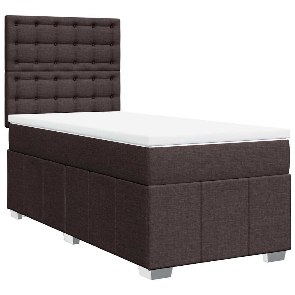 Sommier à lattes de lit avec matelas Marron foncé 90x200 cm - XIOS