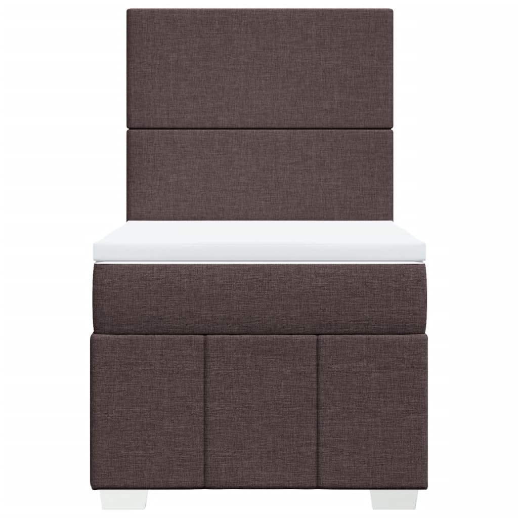 Sommier à lattes de lit avec matelas Marron foncé 100x200 cm - XIOS