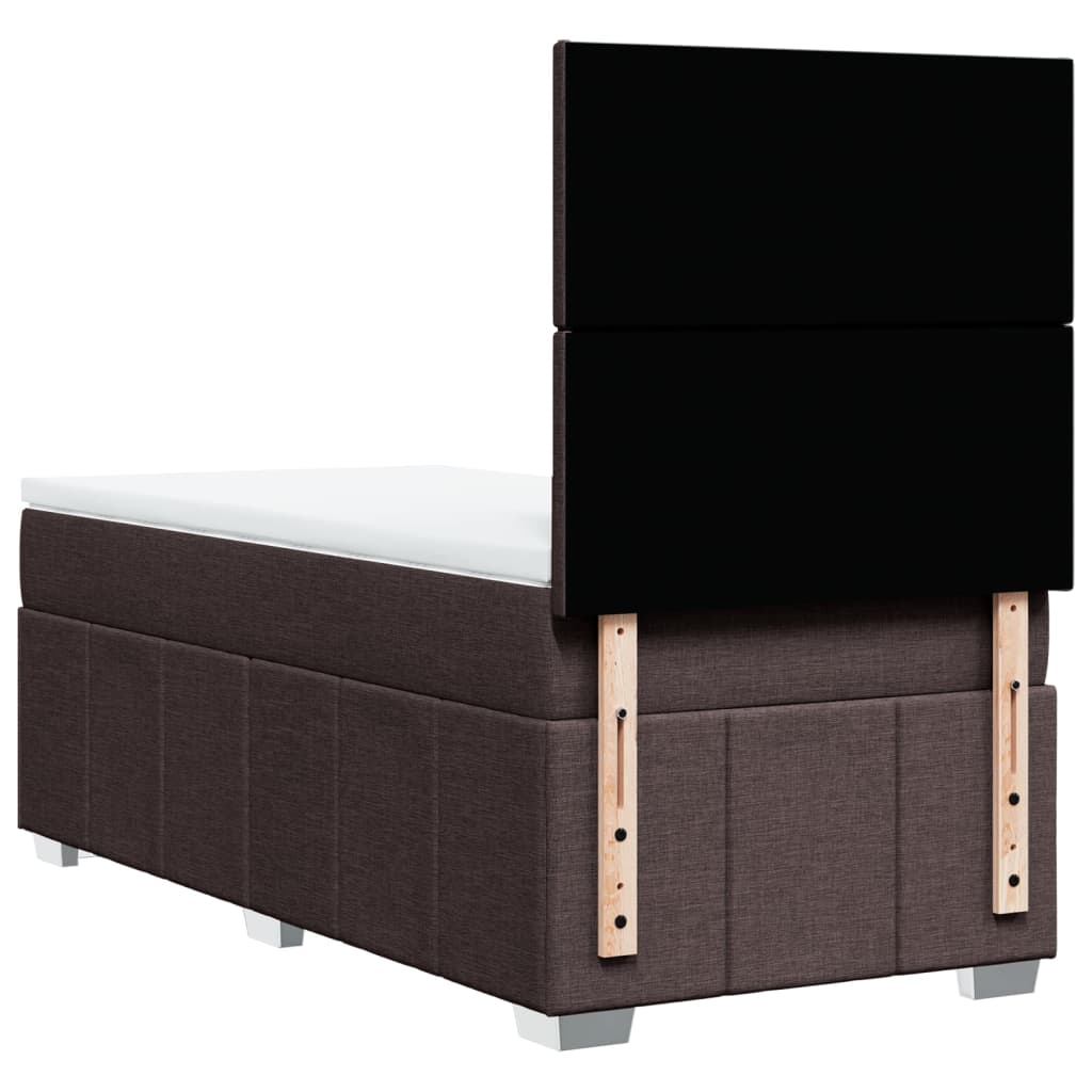 Sommier à lattes de lit avec matelas Marron foncé 100x200 cm - XIOS