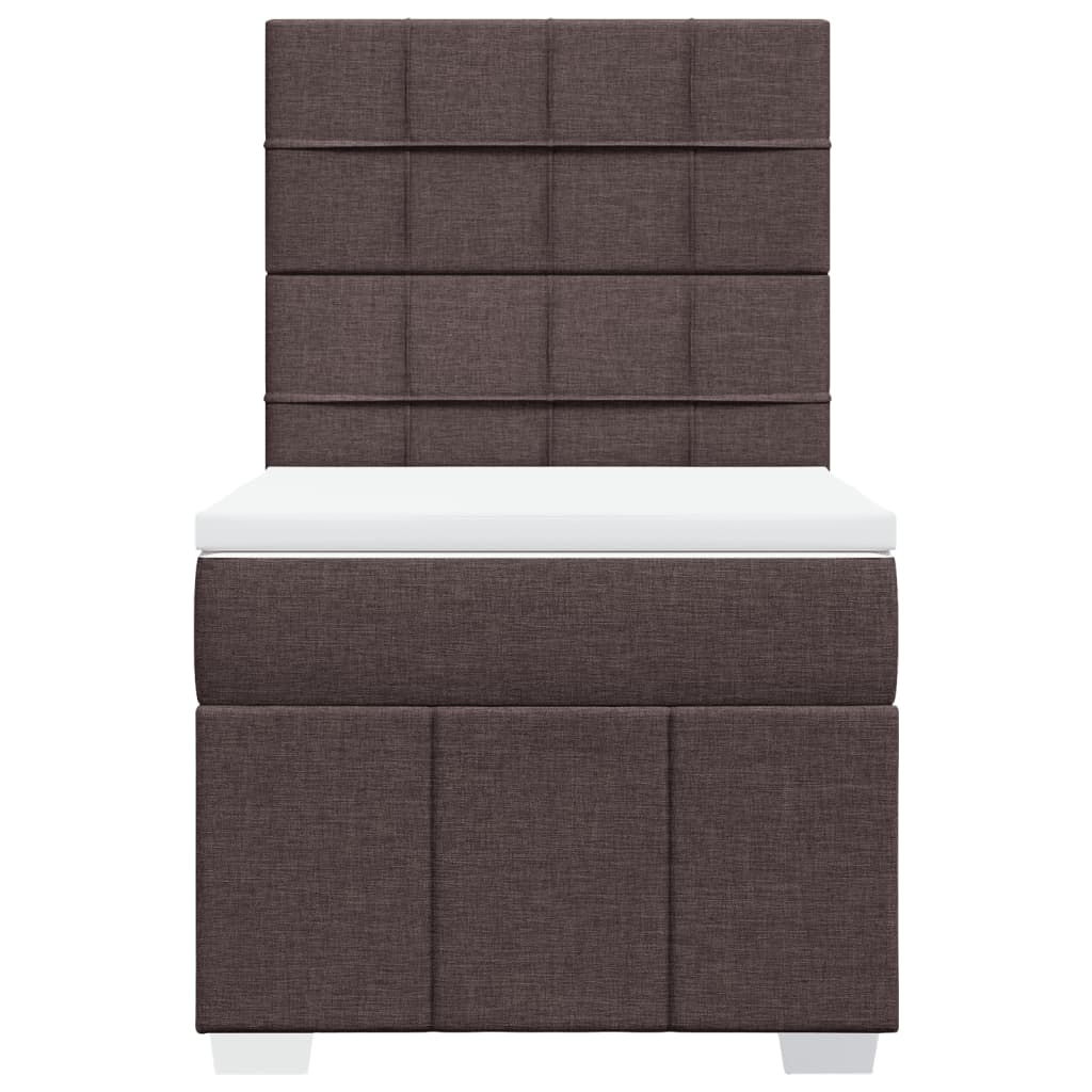 Sommier à lattes de lit avec matelas Marron foncé 100x200 cm - XIOS