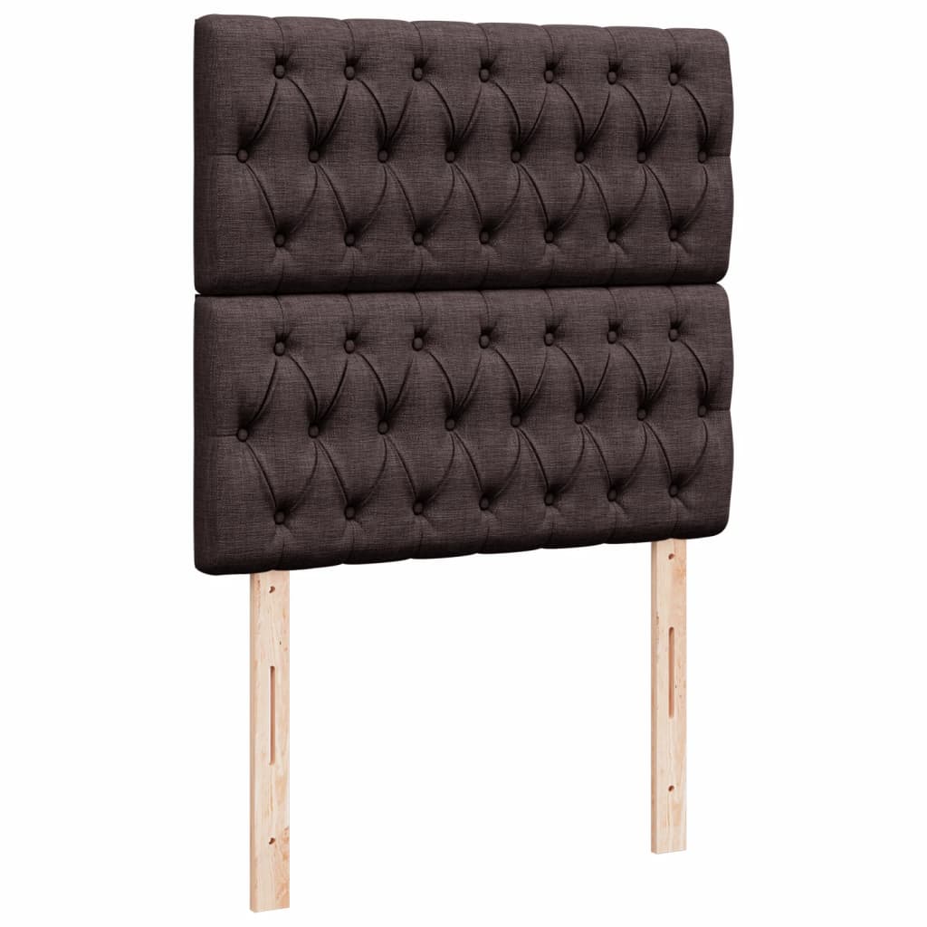 Sommier à lattes de lit avec matelas Marron foncé 100x200 cm - XIOS
