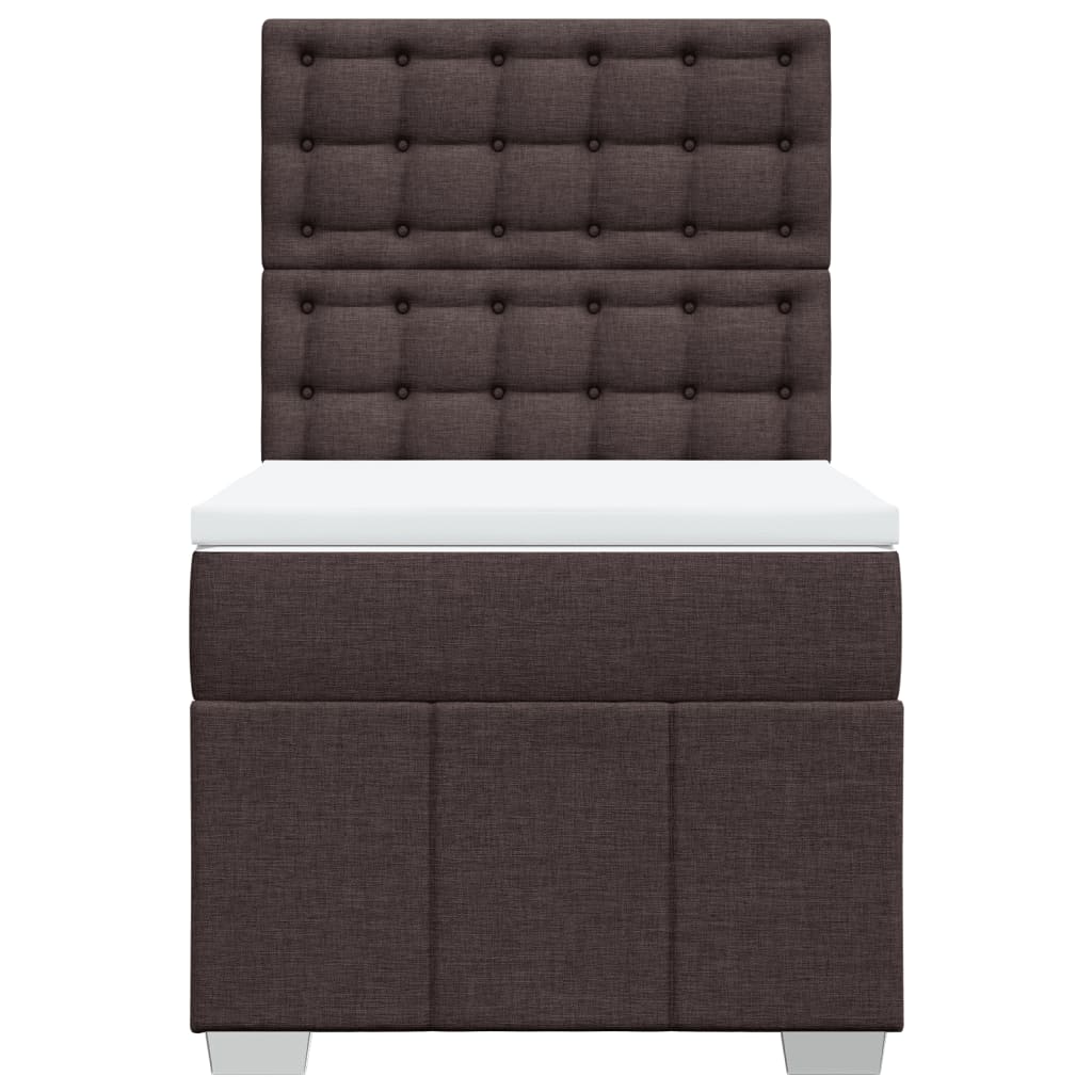 Sommier à lattes de lit avec matelas Marron foncé 100x200 cm - XIOS