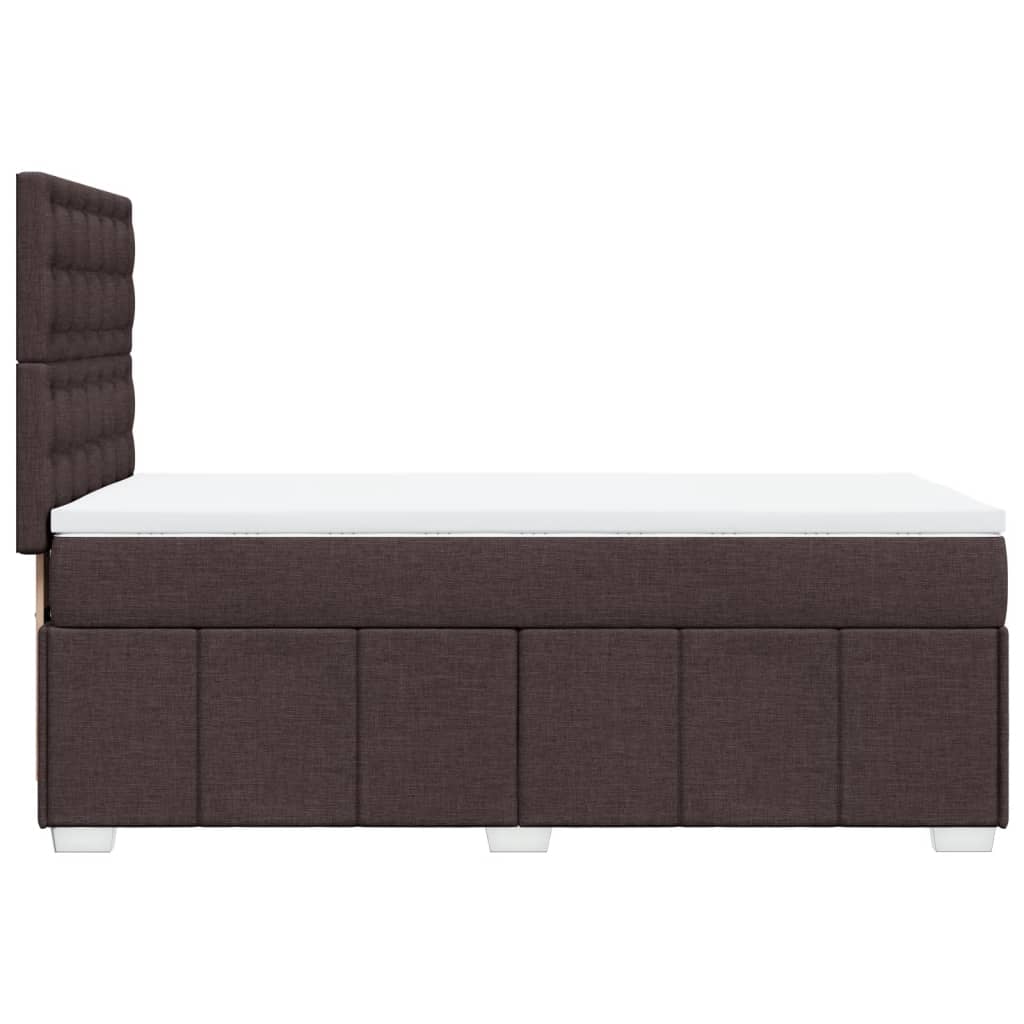 Sommier à lattes de lit avec matelas Marron foncé 100x200 cm - XIOS