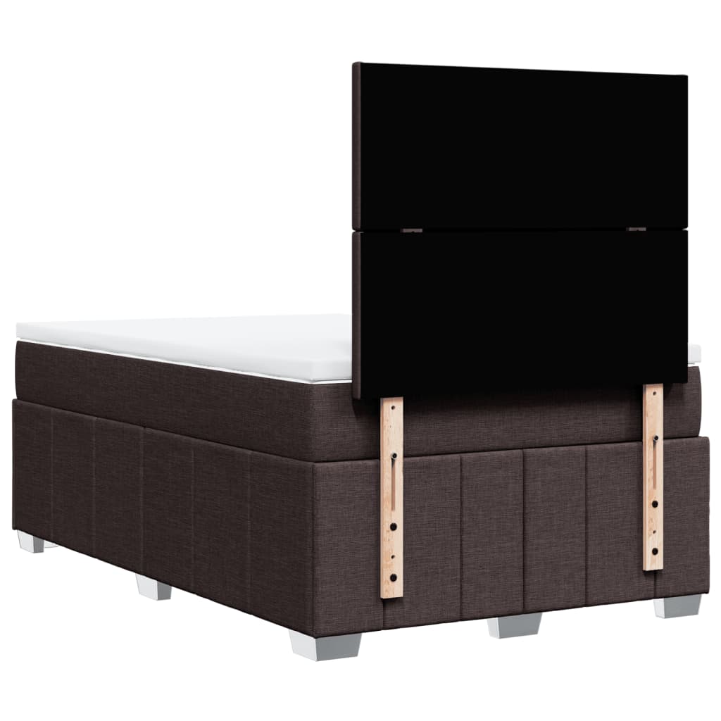 Sommier à lattes de lit avec matelas Marron foncé 120x200 cm - XIOS