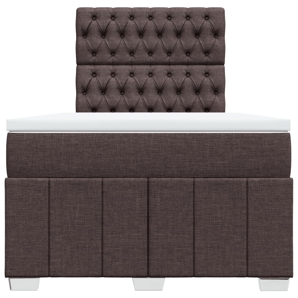 Sommier à lattes de lit avec matelas Marron foncé 120x200 cm - XIOS